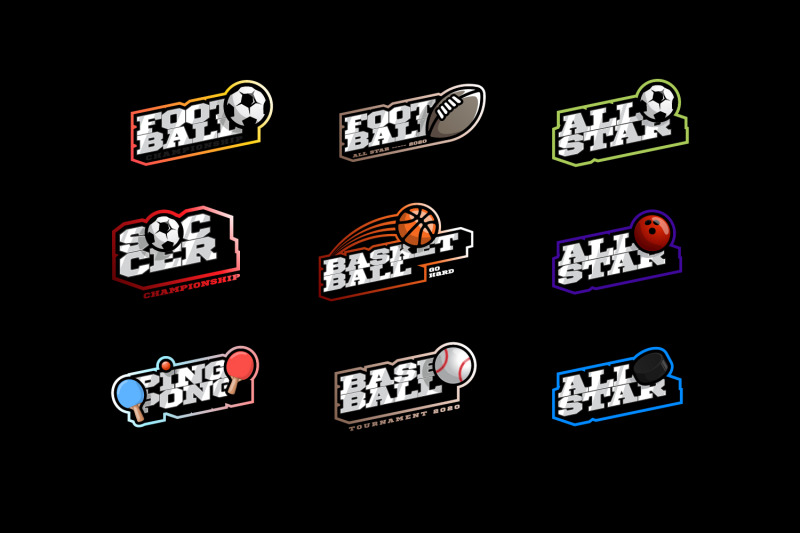 sport-logos-set
