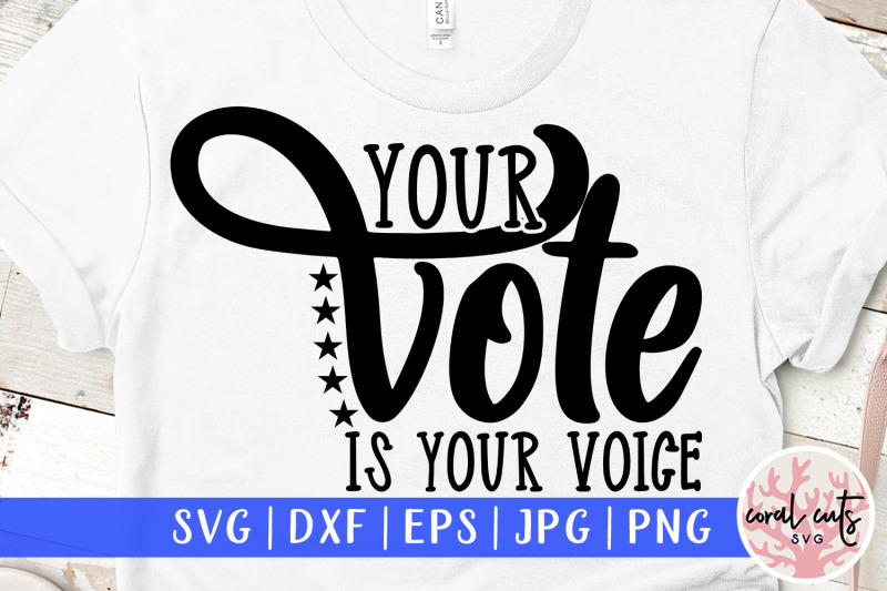 your-vote-is-your-voice-us-election-svg-eps-dxf-png