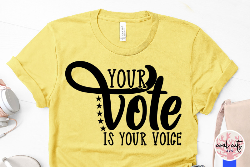 your-vote-is-your-voice-us-election-svg-eps-dxf-png