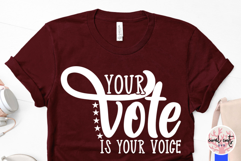 your-vote-is-your-voice-us-election-svg-eps-dxf-png