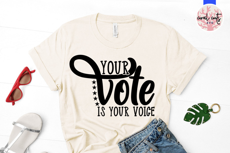 your-vote-is-your-voice-us-election-svg-eps-dxf-png