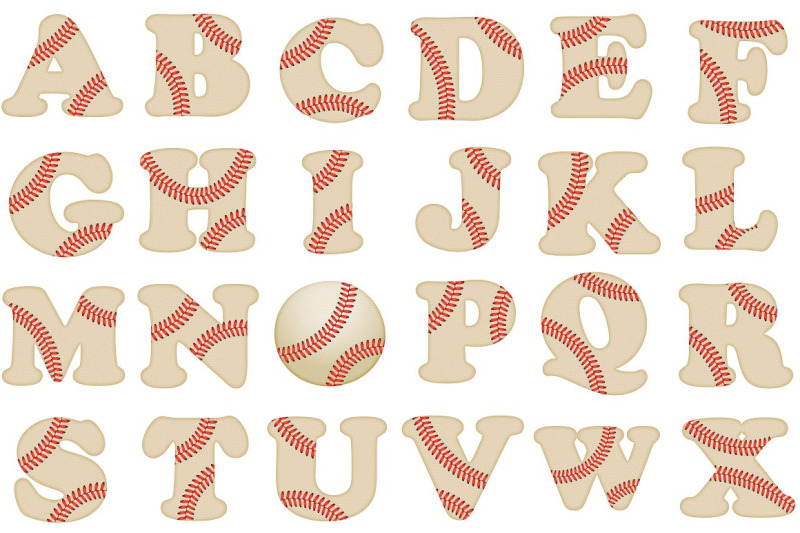 baseball-clip-art-alphabet