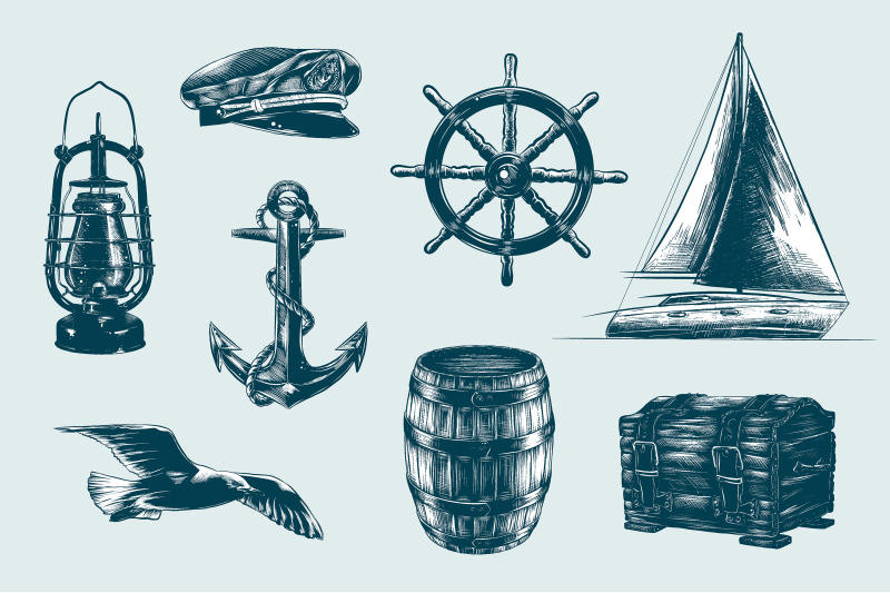 nautical-hand-drawn-sketches