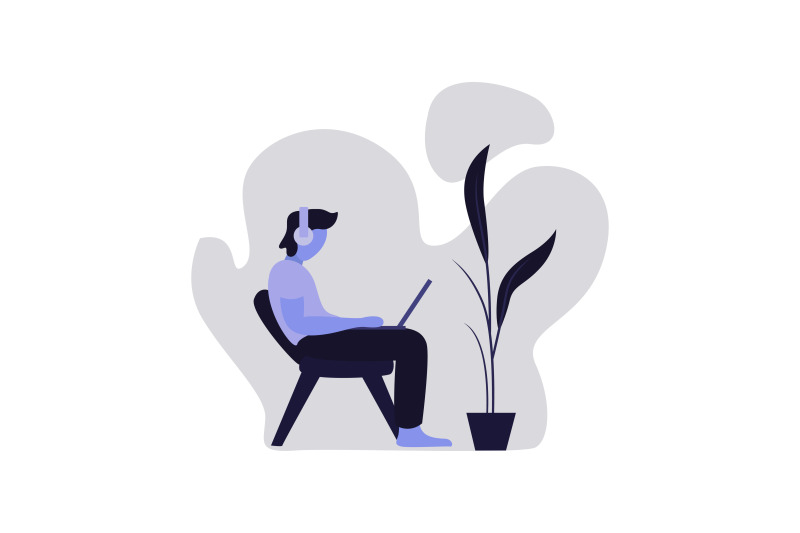 flat-illustration-stay-at-home