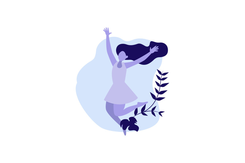 flat-illustration-happy-woman