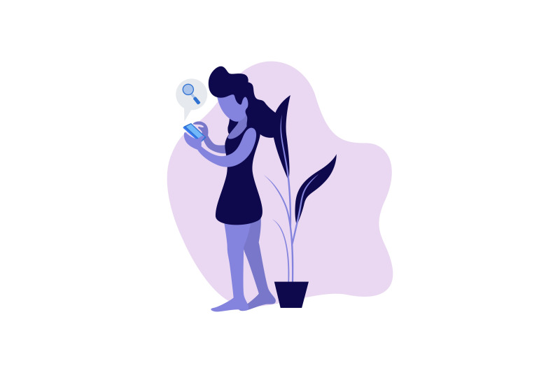 flat-illustration-searching-with-gadget