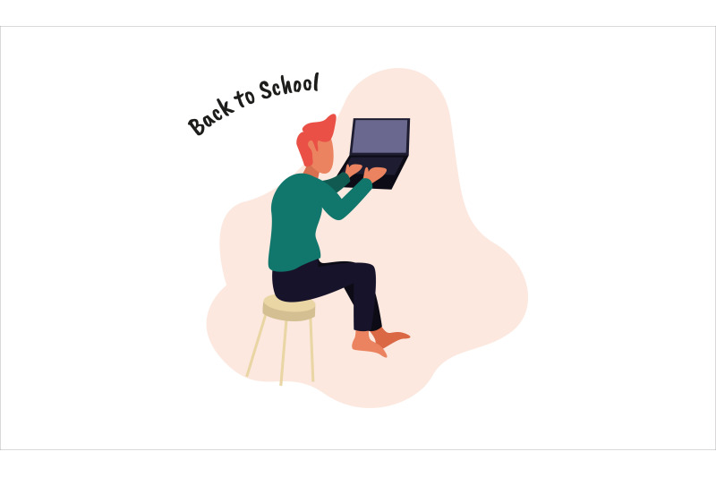 flat-illustration-kid-learn-on-laptop