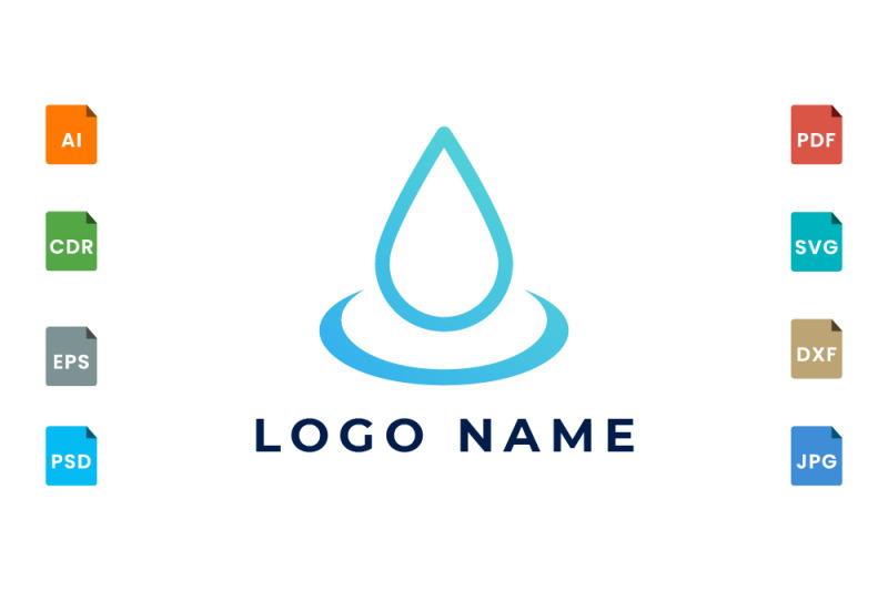 drops-of-water-in-abstract-form-logo-design