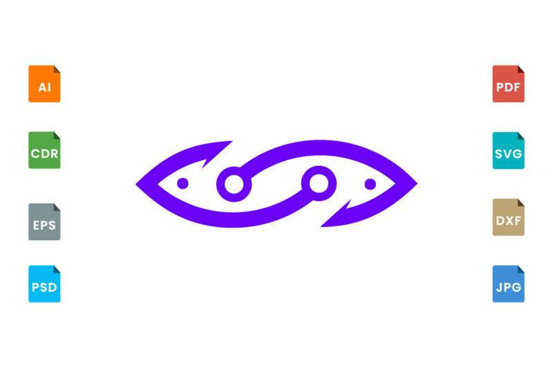 abstract-minimalist-fish-shape-logo-design