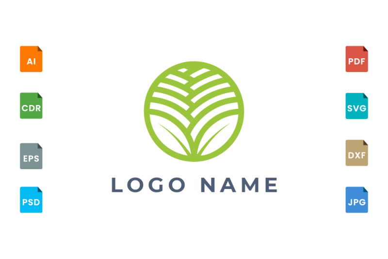 logo-design-leaf-various-abstract-shape