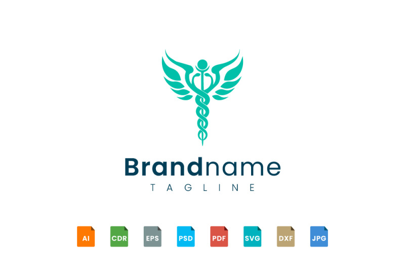 logo-design-of-world-medical-health-with-leaves-as-wings