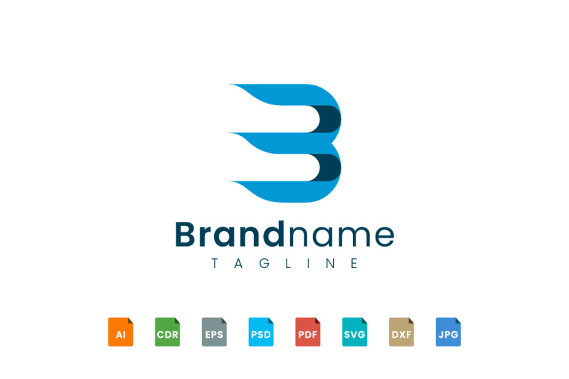 initial-letter-b-number-3-logo-design-is-elegant-and-fashionable