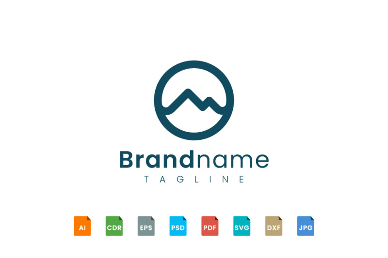 simple-mountain-logo-template