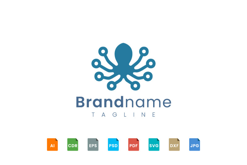 octopus-logo-template