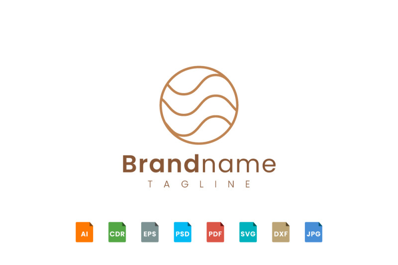 simple-ocean-wave-logo-template