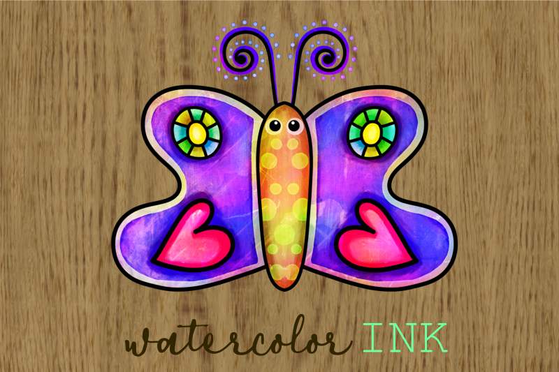 hand-drawn-doodle-watercolor-butterflies