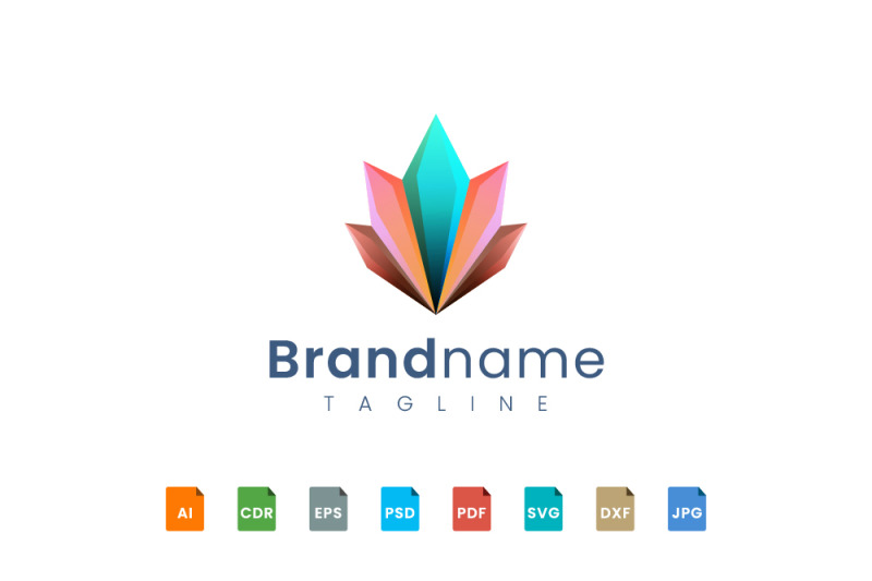 beautiful-diamond-flower-logo-template