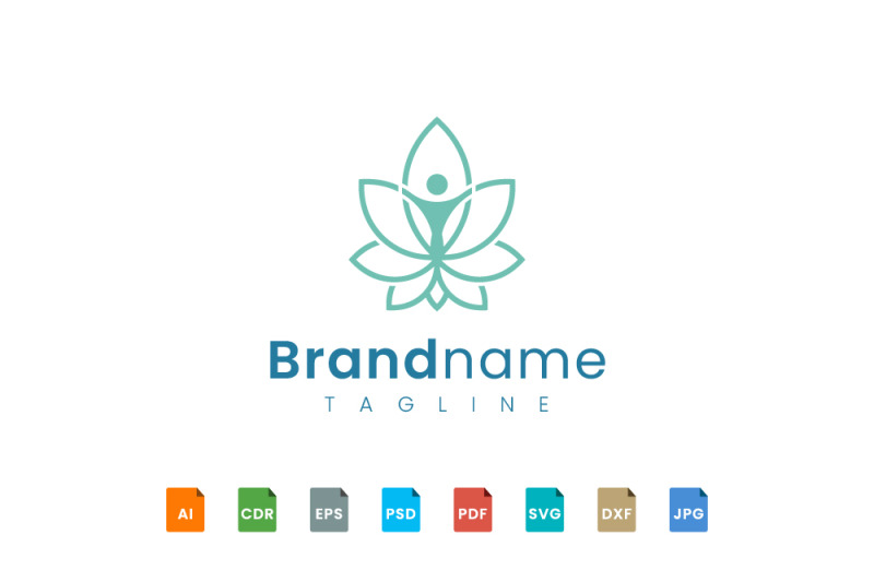 people-and-leaf-logo-template