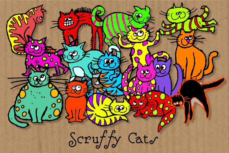 scruffy-cats-funny-cartoon-clipart