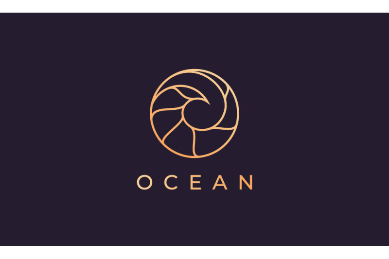 luxurious-ocean-wave-logo-template