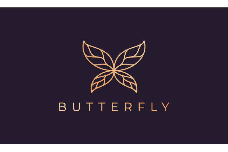 luxurious-butterfly-logo-template