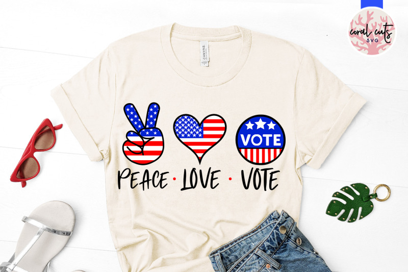 peace-love-vote-us-election-svg-eps-dxf-png