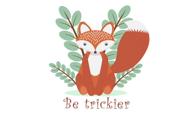 sublimation-design-for-t-shirts-fox-cute-file-svg-fox-vector