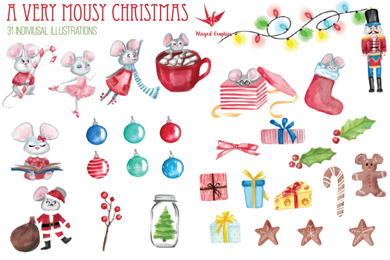 a-very-mousy-christmas-watercolor-illustration-set-of-40