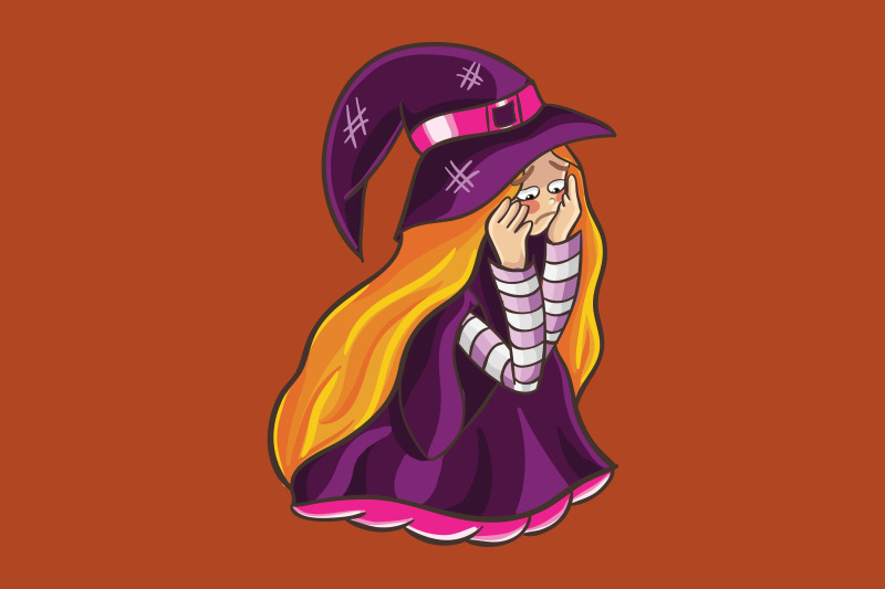 halloween-with-cute-witch-sad-expression