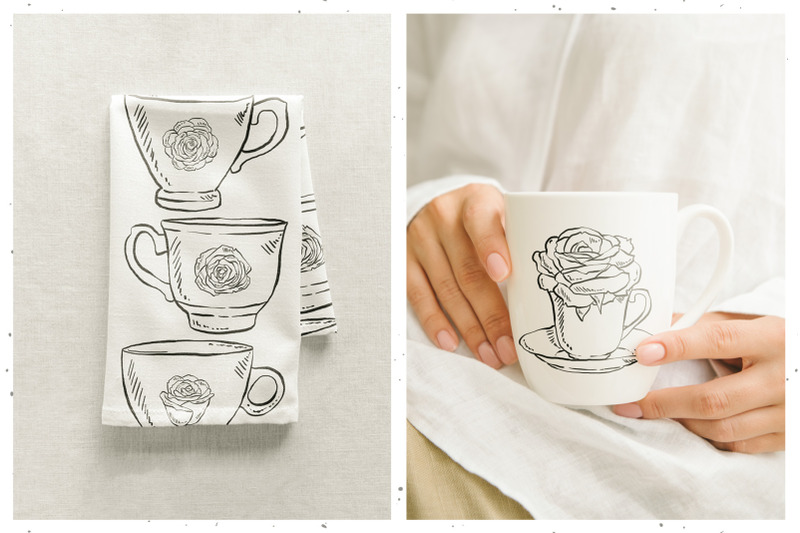 tea-cups-teapots-and-roses-illustrations