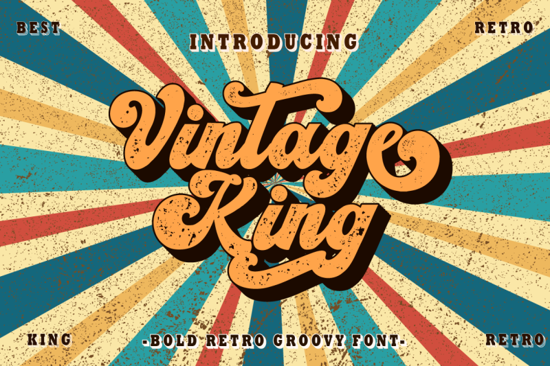 vintage-king-retro-groovy-font