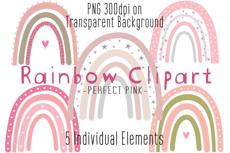 rainbow-clipart-pink-baby-girl-nursery-baby-shower-cute-clipart-png