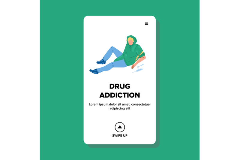 drug-addiction-man-with-pills-and-syringe-vector