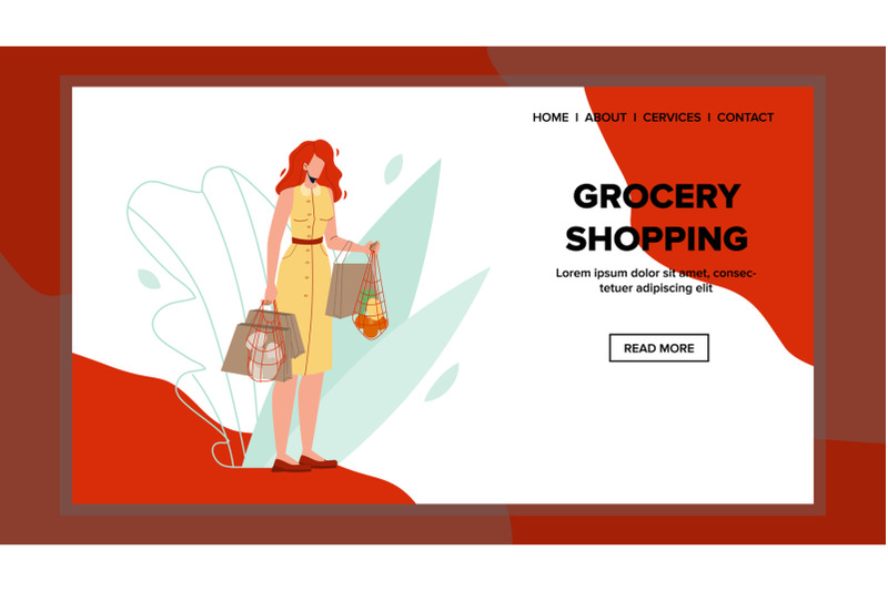 woman-shopper-shopping-grocery-supermarket-vector