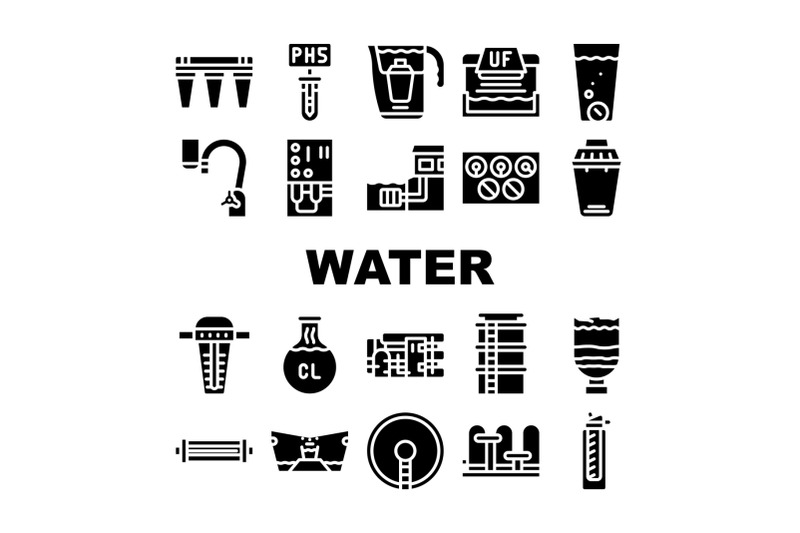 water-treatment-filter-collection-icons-set-vector