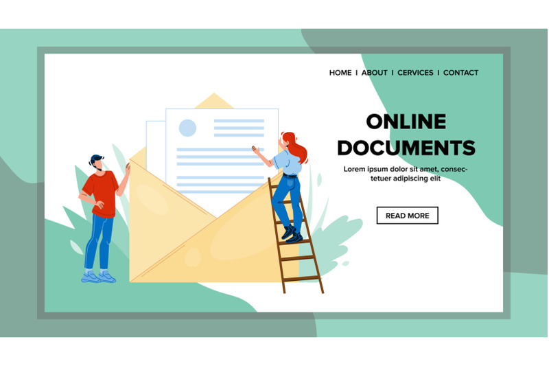 online-documents-send-letter-in-envelope-vector