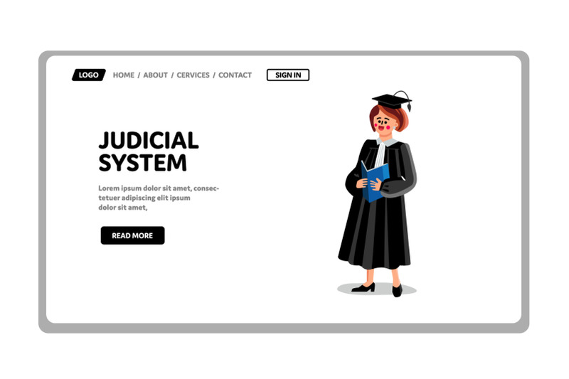 judicial-system-government-institution-vector