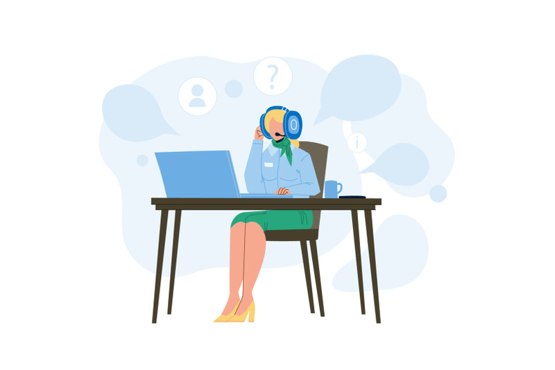 call-center-dispatcher-working-at-table-vector