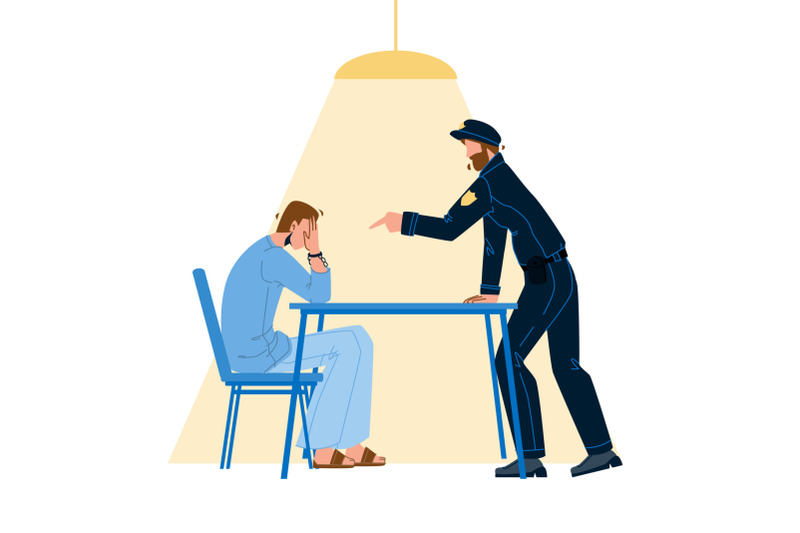 policeman-interrogation-criminal-prisoner-vector