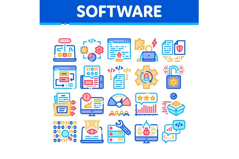 software-testing-and-analysis-icons-set-vector