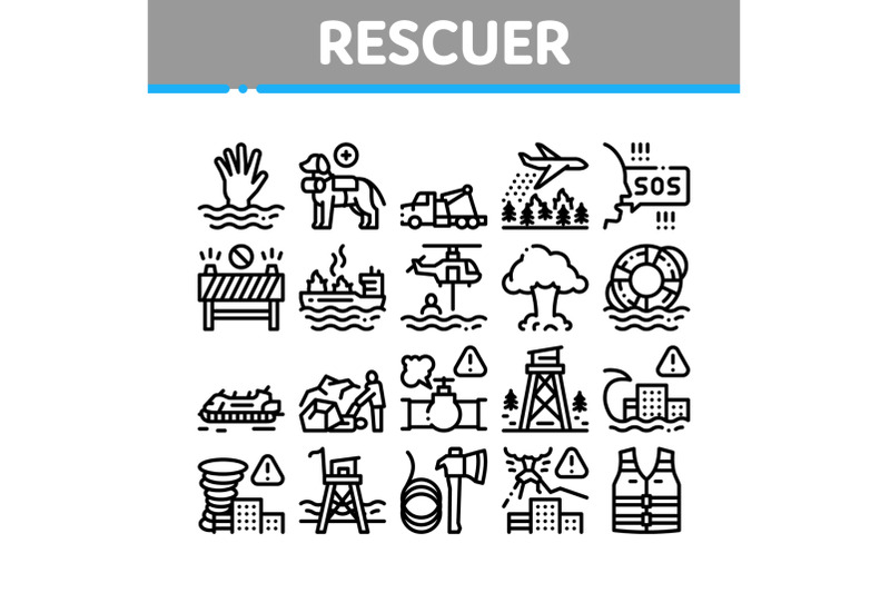 rescuer-equipment-collection-icons-set-vector-illustrations