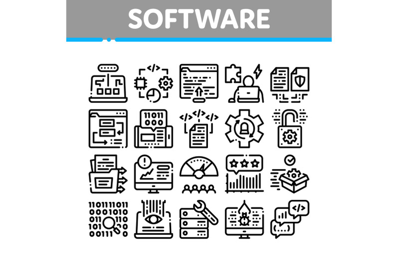 software-testing-and-analysis-icons-set-vector