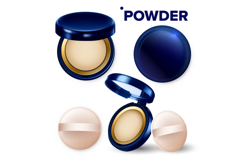 makeup-powder-and-puff-compact-cosmetic-set-vector