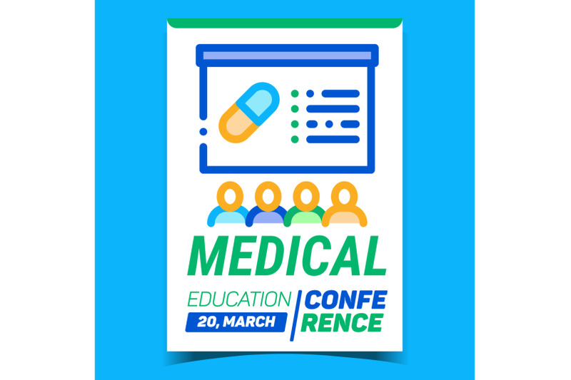 medical-conference-creative-promo-banner-vector