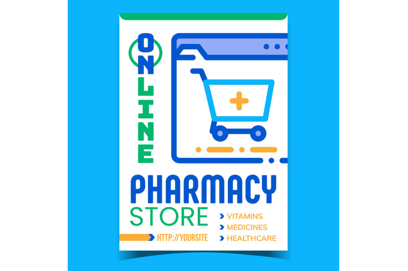 online-pharmacy-store-advertising-poster-vector