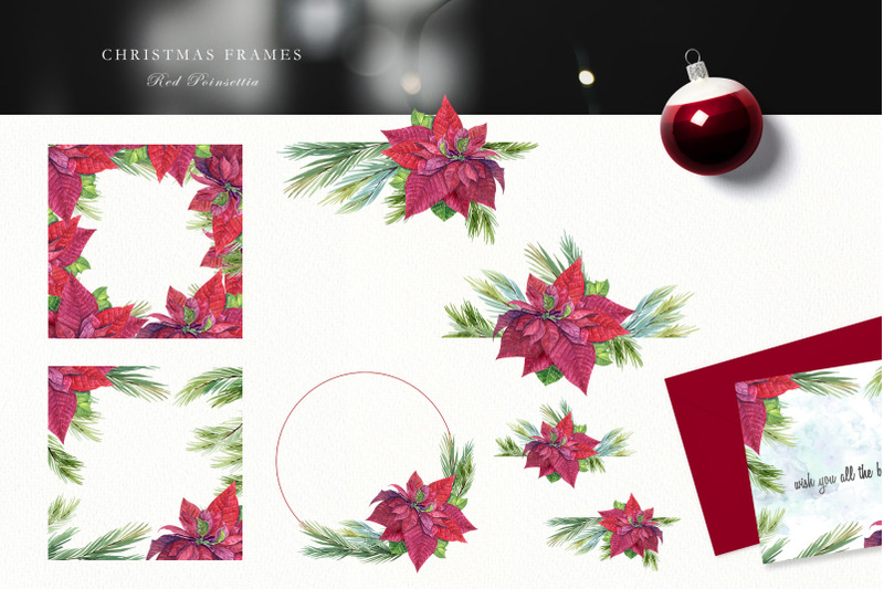 watercolor-christmas-clip-art-red-poinsettia-winter-clipart