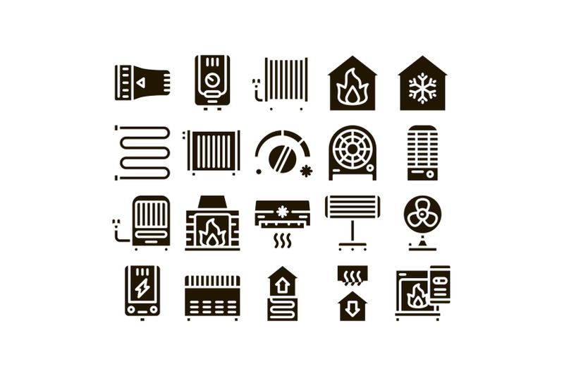 heating-and-cooling-collection-vector-icons-set