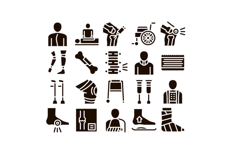 orthopedic-collection-elements-vector-icons-set