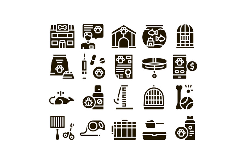 pet-shop-collection-elements-icons-set-vector