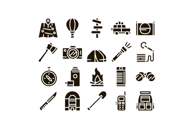 adventure-collection-elements-icons-set-vector